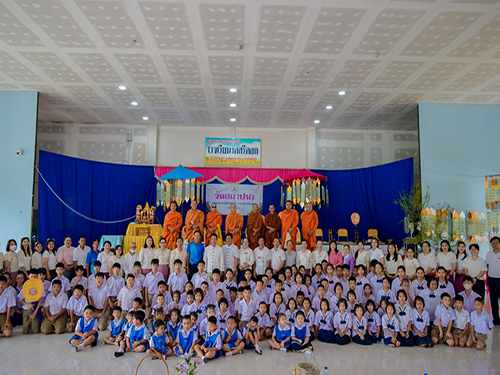 ร่วมพิธีถวายผ้าป่าสามัคคีโรงเรียนวัดศรีดอก(ประชาพัฒนา) เนื่องในโอกาสครบรอบวันสถาปนา 91 ปี